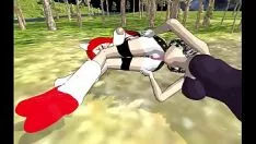 Играть Pulln Bunny Rabbit и Katarina Kat выступают снаружи