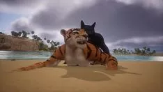 Oynat Kurt aşağı ve panthera tigris her biri bto üzerinde çoğalır - vahşi yaşam