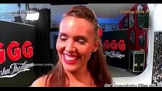 Play Hot baby with nice grinning take backs sashay