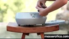 تشغيل هزيمة الحمار Tribade وشفط القطة كيتي 13