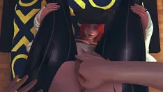 Reproduzir Miss fortune (league of legends) obtém dedilhado e cunilíngua até um orgasmo esguichado com carícia oral - animação pornô 3d kpop