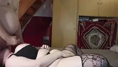 Play Doggy styled & mouth fucked bbw bitch by 2 thick cocks hd